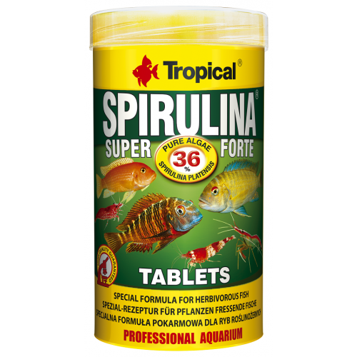 Tropical Super Spirulina Tabletten 36% (250ml) Goedkoop visvoer |