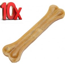 Geperste Kauwbot XL- Kauwstaaf - 20cm - 10stuks Geperste Kauwbot XL- Kauwstaaf - 20cm - 10stuks